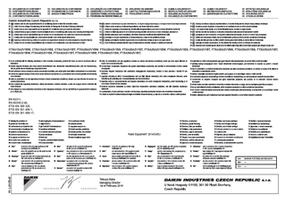 CTXA-AW,CTXA-AS,CTXA-AT,FTXA-AW,FTXA-AS,FTXA-AT_RoHS Declaration of Conformity_3P521077-1A download